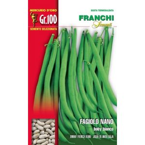 Sementi Franchi - Fagiolo Nano Boby Bianco 100g