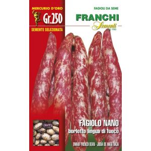 Sementi Franchi - Fagiolo Nano Borlotto Lingua di Fuoco 250g