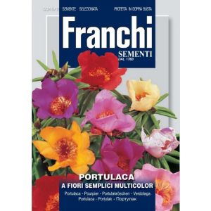 Sementi Franchi - Portulaca a Fiori Semplici Multicolor