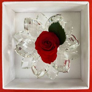 Rosa con Swarosky Mini